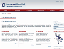 Tablet Screenshot of kuendigungsschutz-voss.de